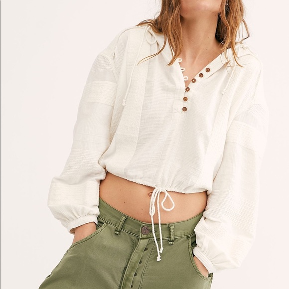 Free People North Shore Hooded Top